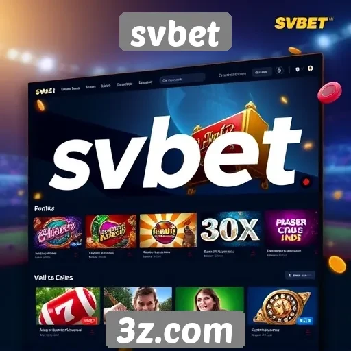 Acessibilidade e design do site svbet