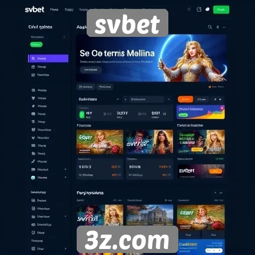 Análise da interface do usuário do site svbet